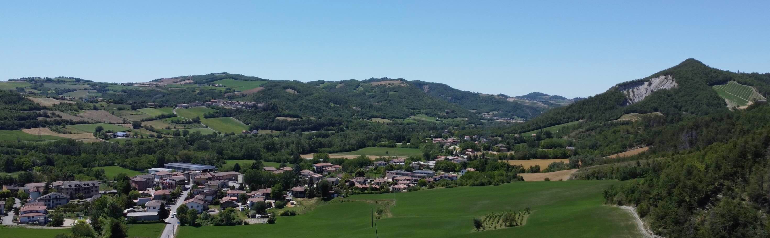 Veduta aerea della valle